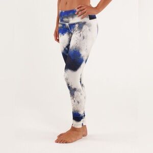 Rare Lululemon Wunder Under Pant - Milky Way Multi Leggings SZ 2